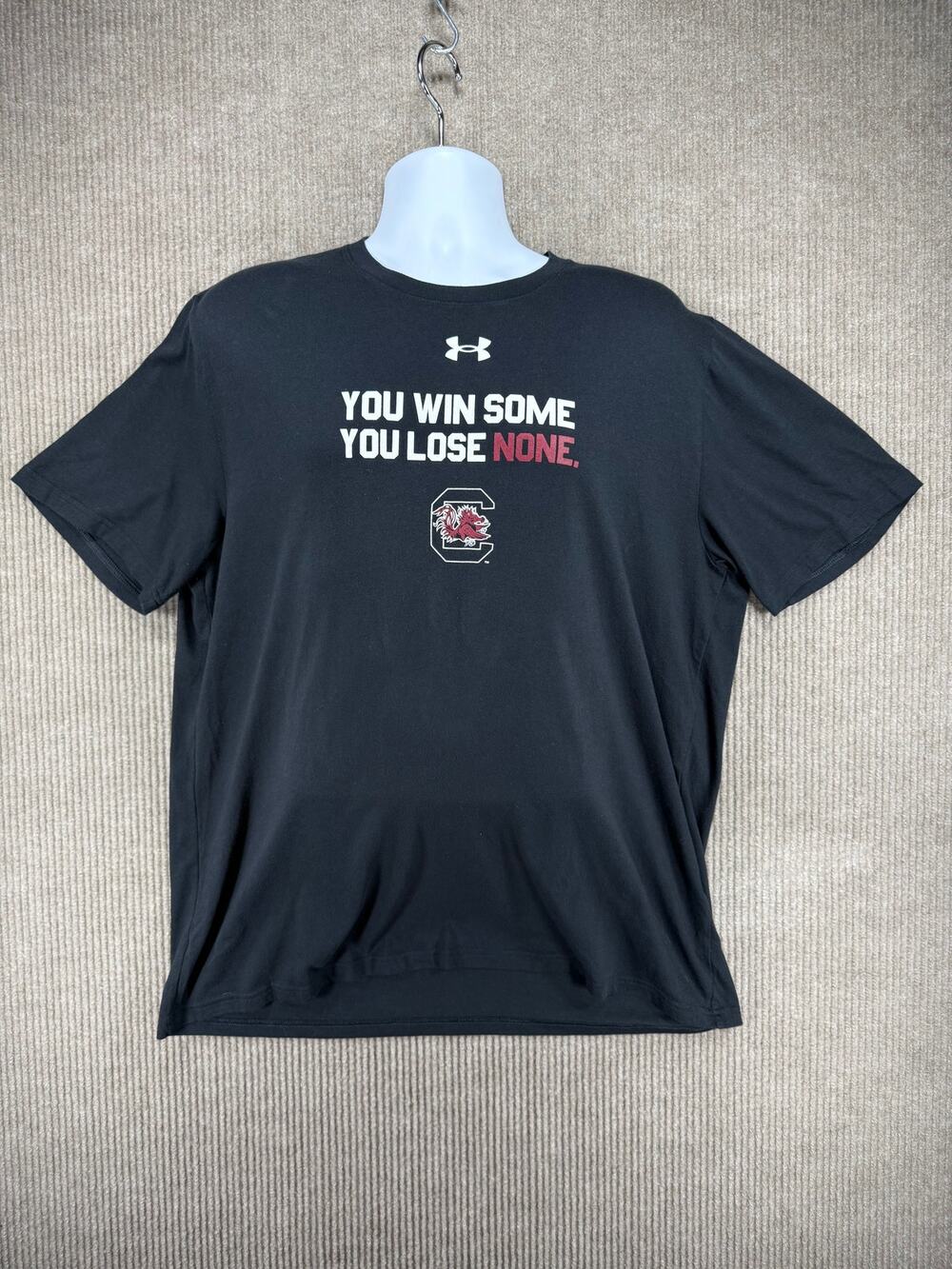Under Armour South Carolina Gamecocks National Champions T-Shirt 2XL Black Tech